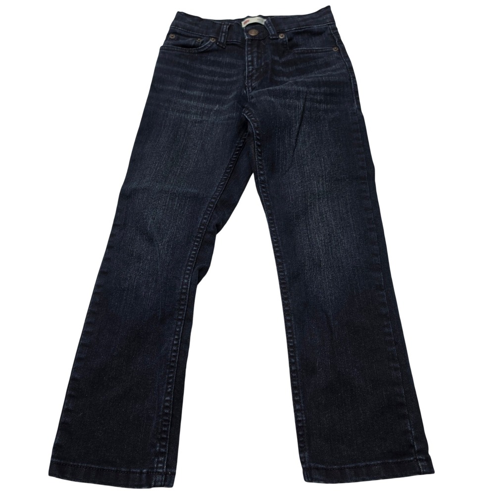 Levis 511 Slim Jeans Kids Size 7 Reg Dark Wash Denim Adjustable Waist 5511-D2M
